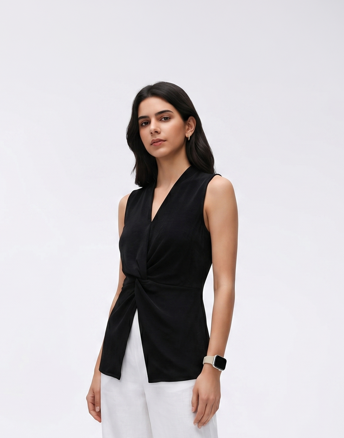 Cooling, Breathable, Wrinkle-Resistent & Tummy Covering Essential Twist Top