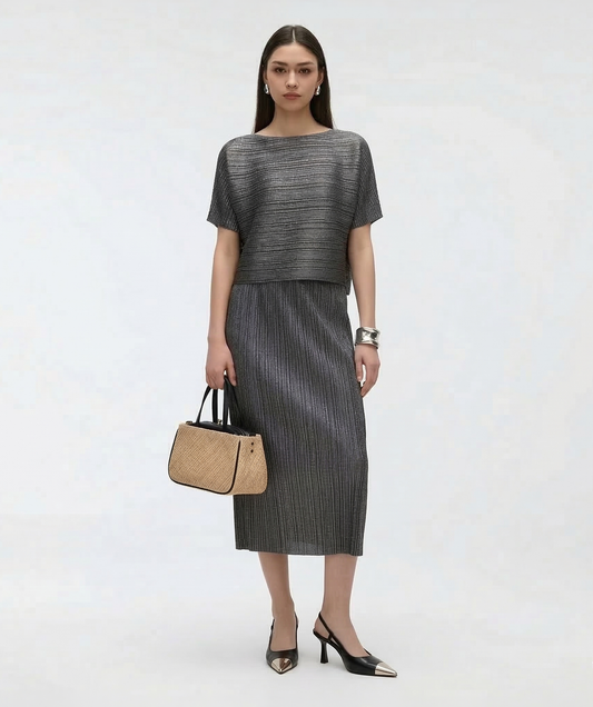 Wrinkle-Free, Cooling & Breathable Elevation Pleated Top