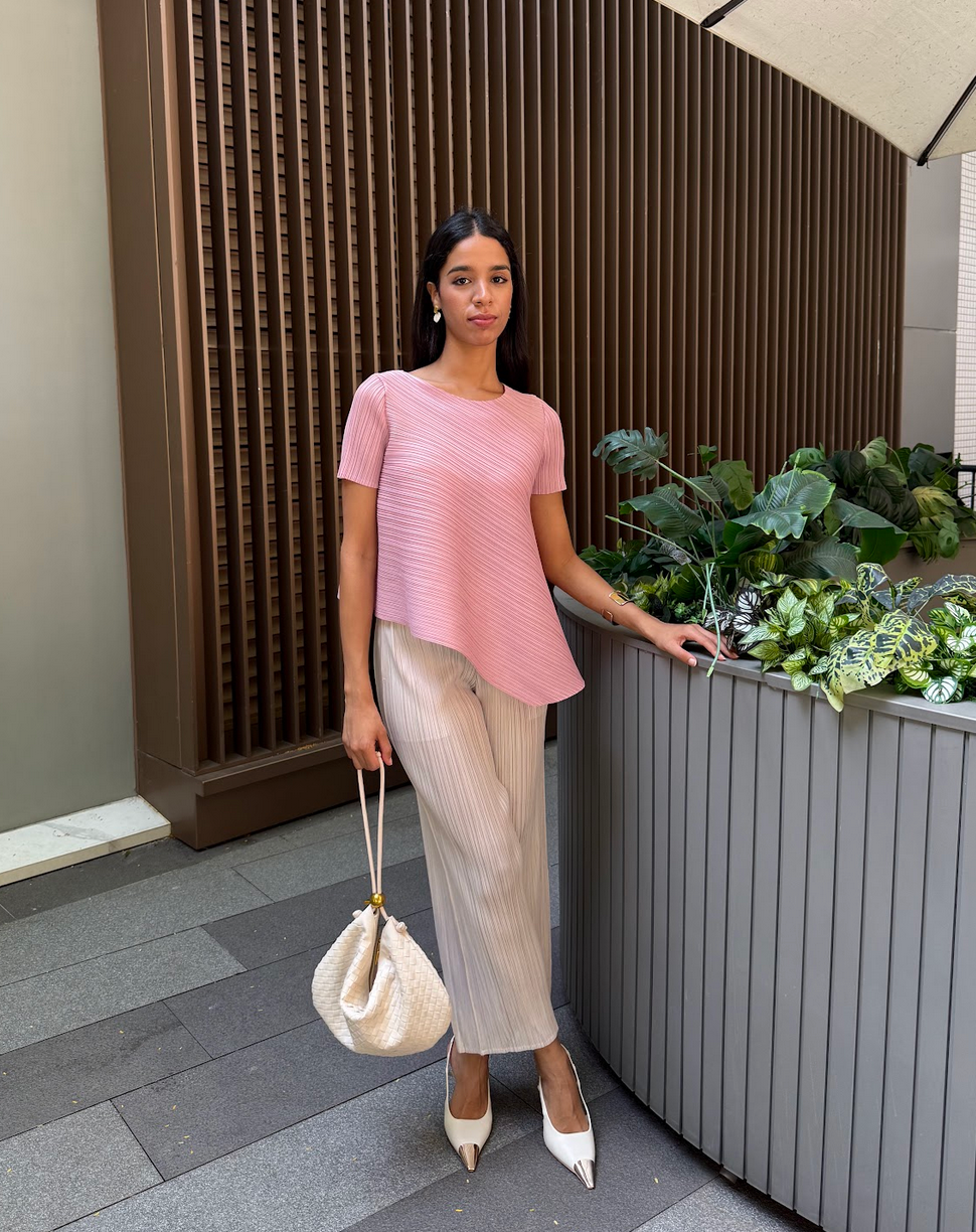 Cooling & Wrinkle-Free Breezy Top With Sleeves
