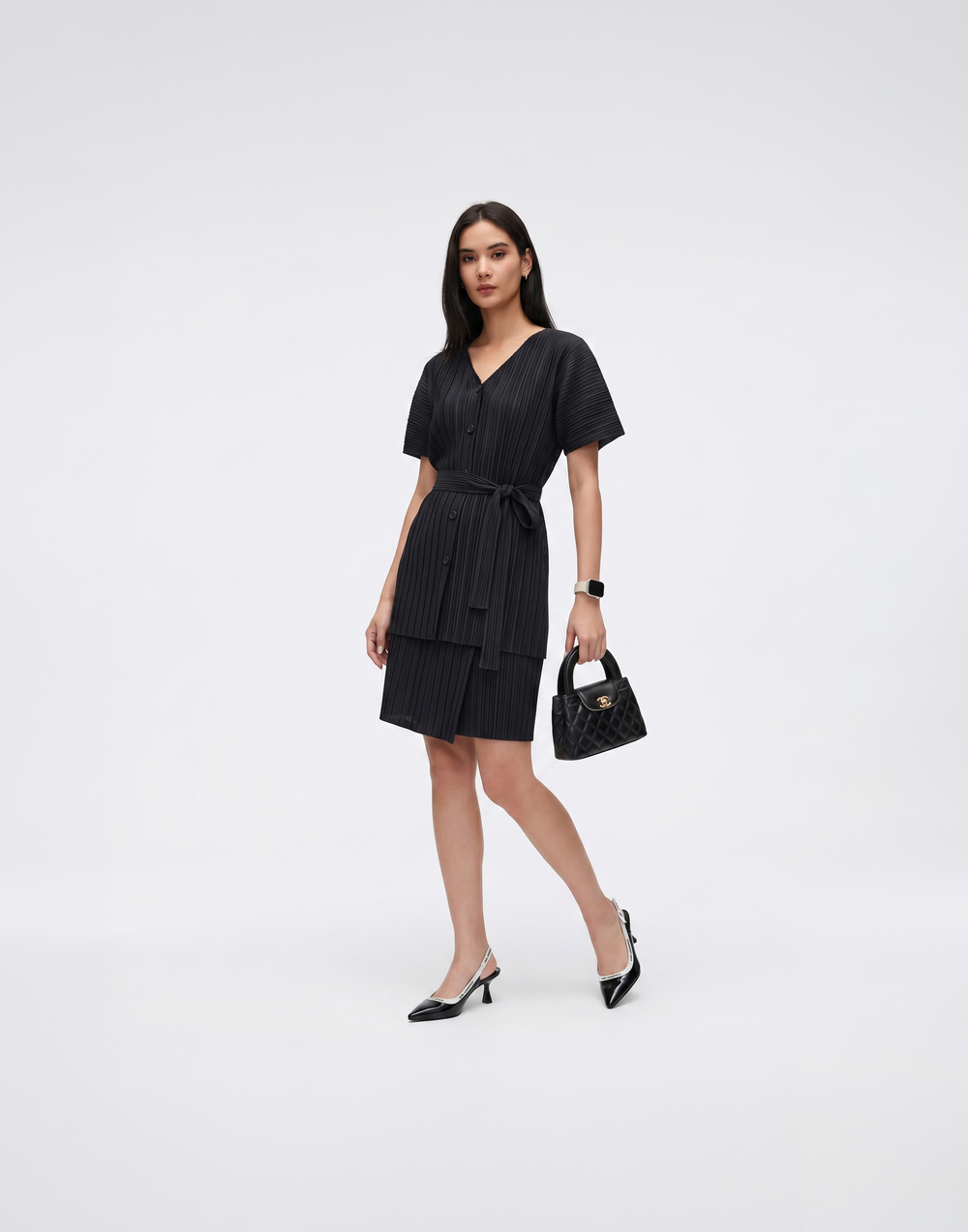 Wrinkle-Free, Cooling & Free Pleated Tunic
