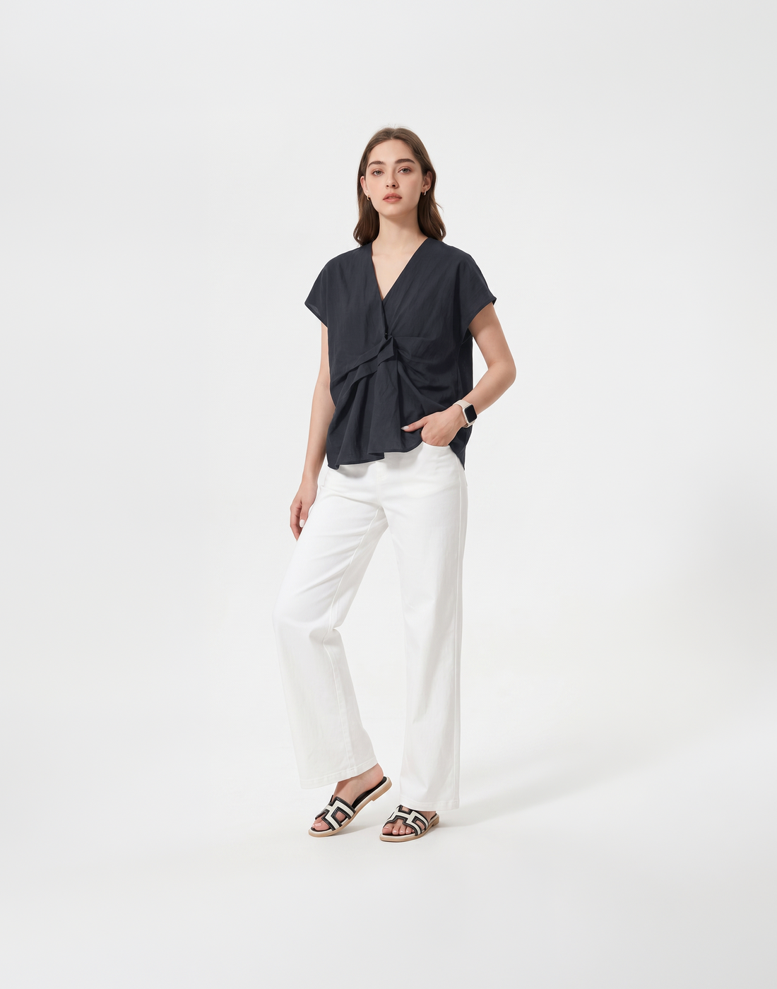Cooling, Breathable & Tummy Covering Drape Top