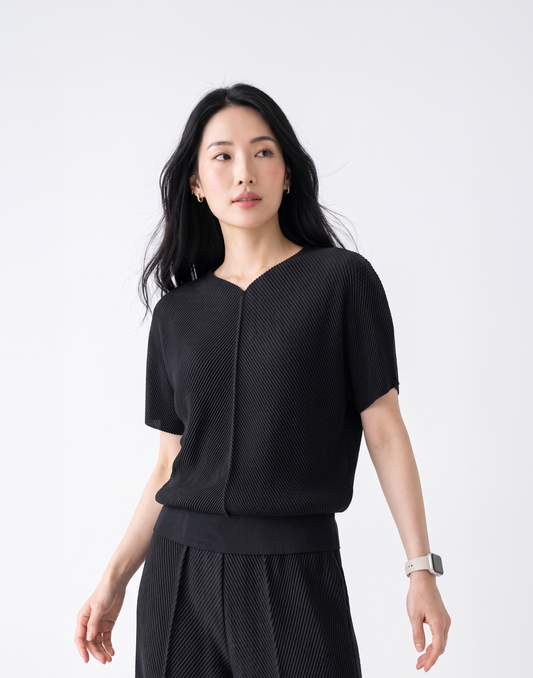 Wrinkle-Free, Cooling & Breathable Free Size Takeoff Pleated Top