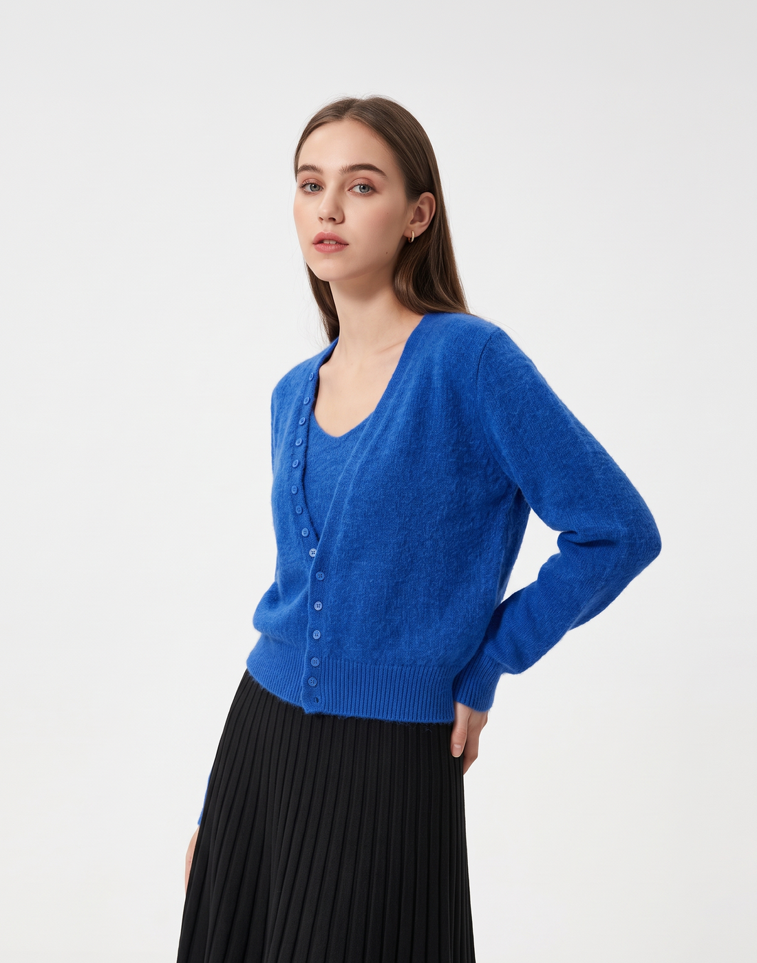 Warm, Soft & Free Size Alba Cardigan & Top - For Cold Climates