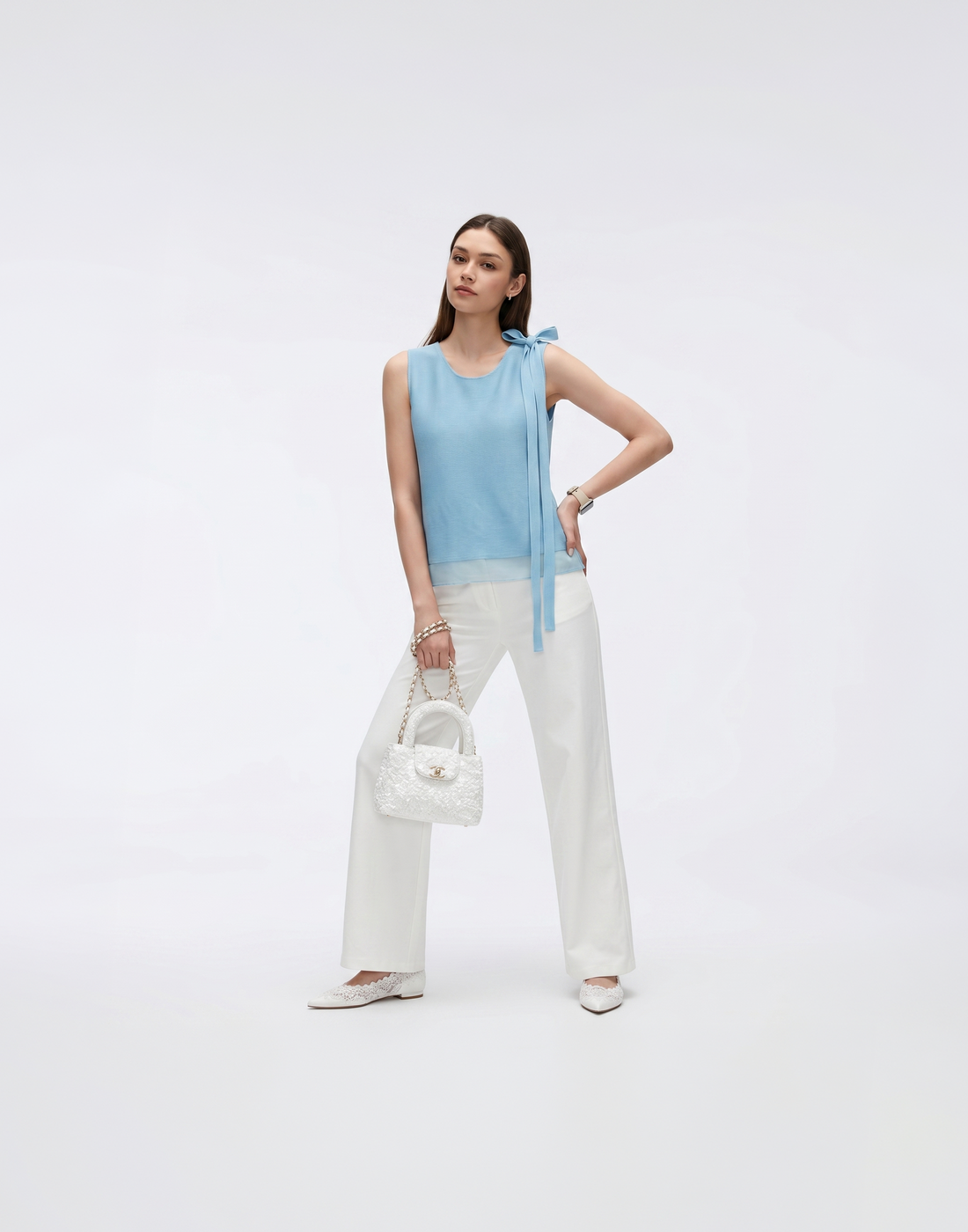 Wrinkle-Free, Cooling & Free Size Pleated Rose Top