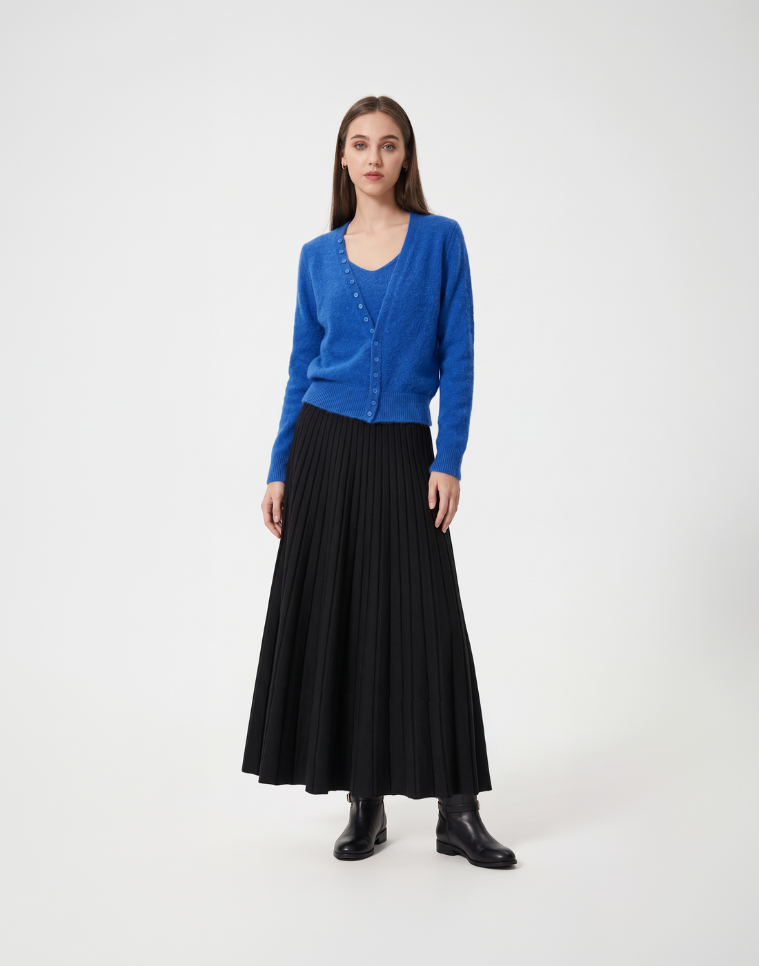 Warm, Soft & Free Size Alba Cardigan & Top - For Cold Climates