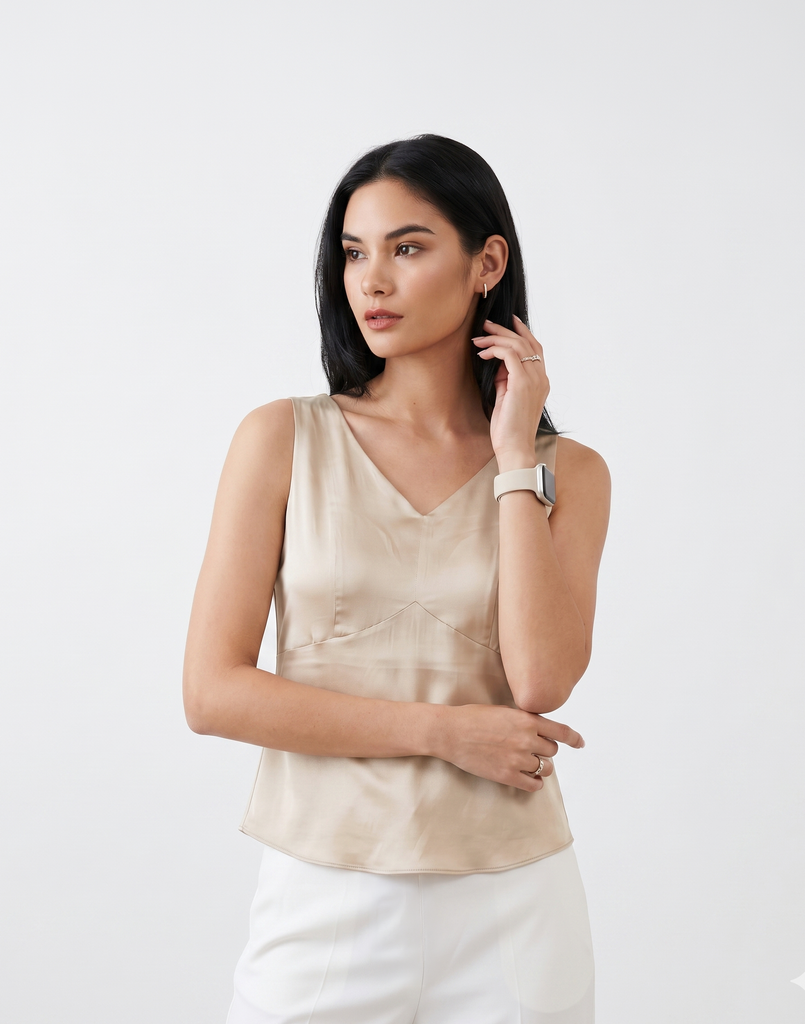 Cooling & Breathable Silk Padded Top