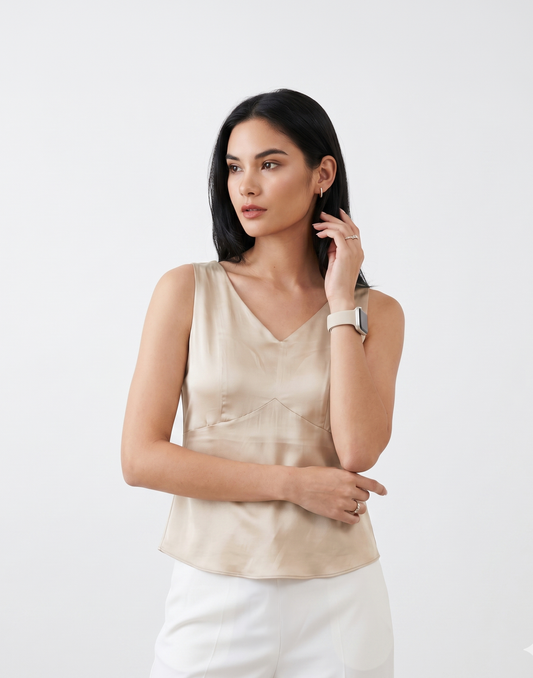 Cooling & Breathable Silk Padded Top