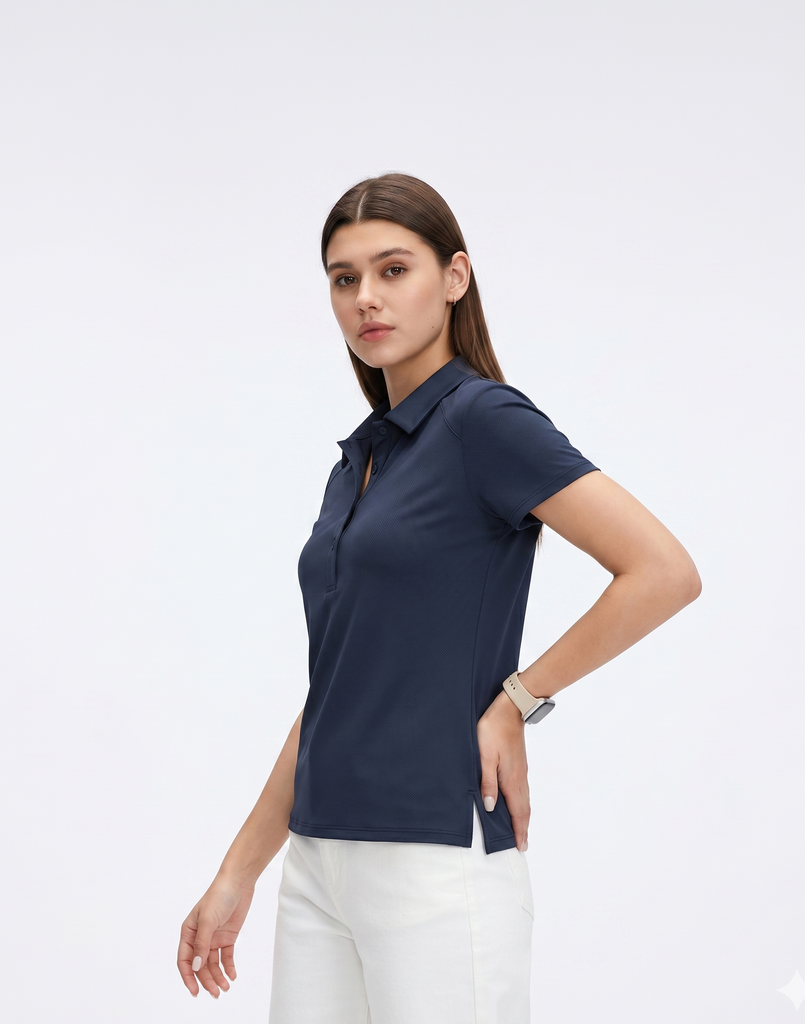 Buy 1, Get 1 Free - Cooling, Breathable, Sweat-Wicking Airy Polo Shirt With UPF50+ Protection