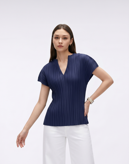 Cooling, Wrinkle-Free Pleated Free size Ace Top