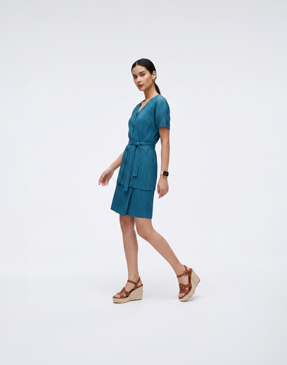 Wrinkle-Free, Cooling & Free Pleated Tunic