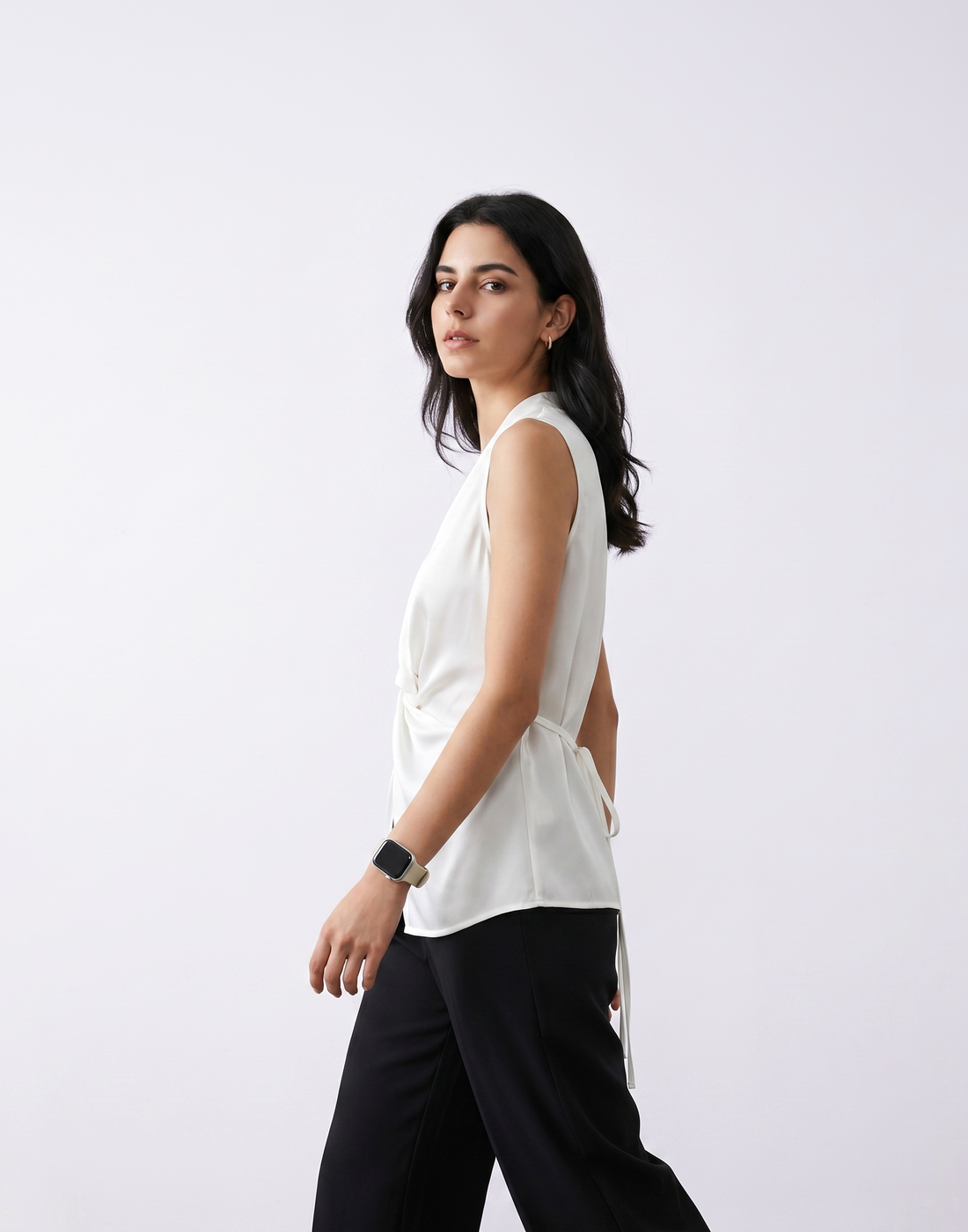 Cooling, Breathable, Wrinkle-Resistent & Tummy Covering Essential Twist Top