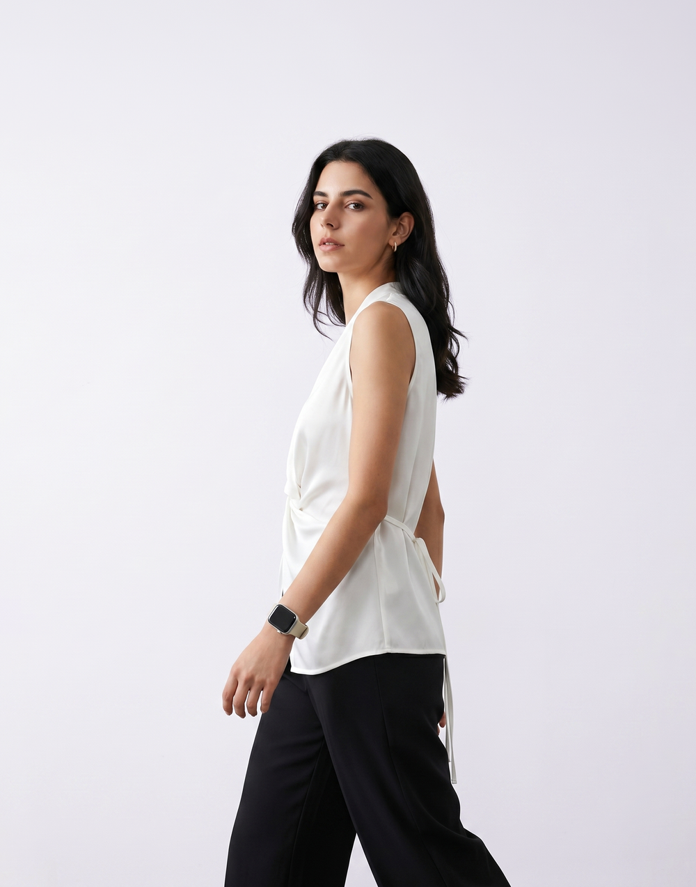 Cooling, Breathable, Wrinkle-Resistent & Tummy Covering Essential Twist Top