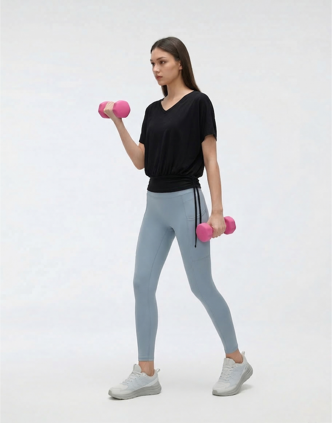 Buy 1, Get 1 Free - Flattering & Cooling Fresh Workout Top With Sleeves & Slim Waistline