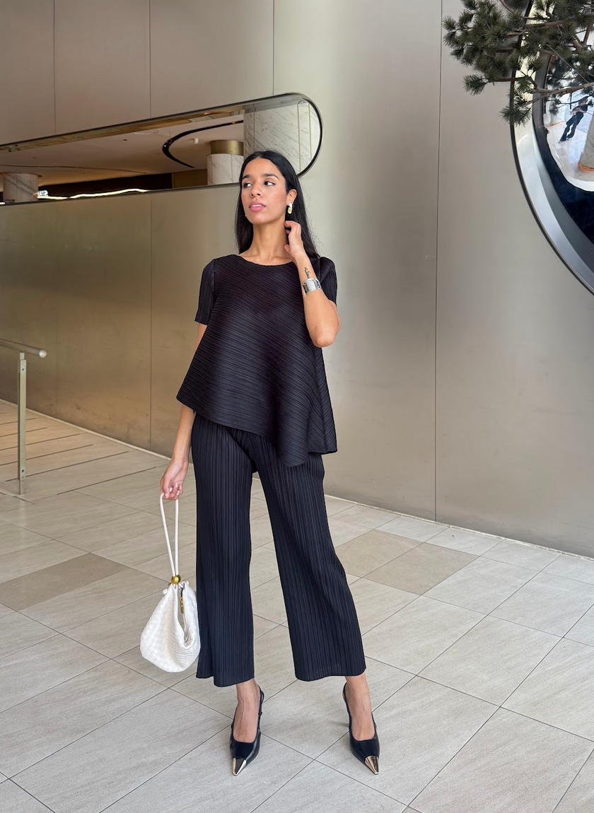 Cooling & Wrinkle-Free Breezy Top With Sleeves
