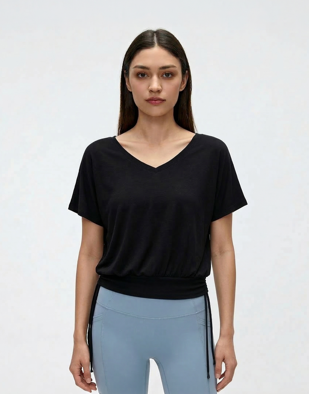 Buy 1, Get 1 Free - Flattering & Cooling Fresh Workout Top With Sleeves & Slim Waistline