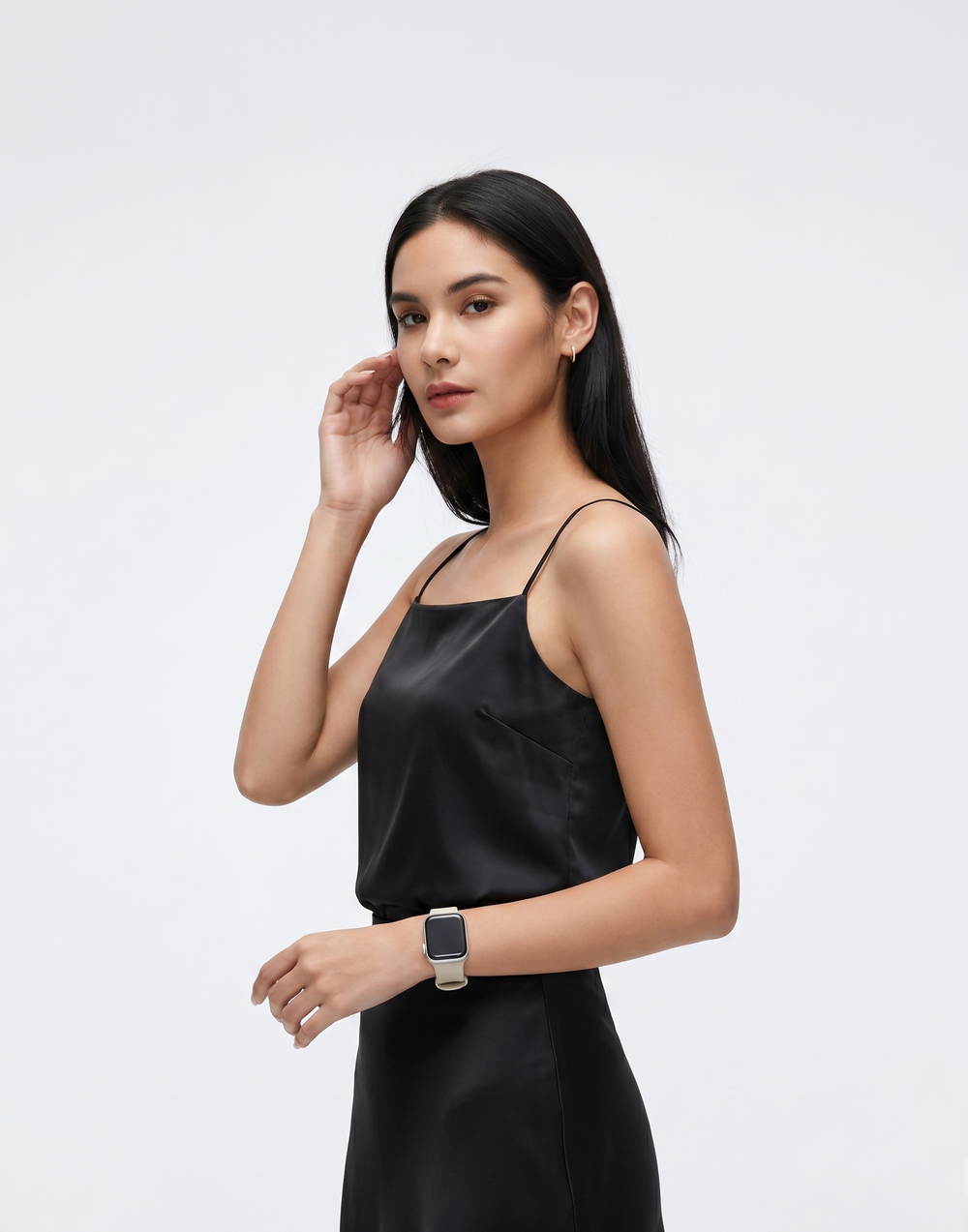 Buy 1, Get 1 Free - Cooling, Breathable & Sweat-Wicking Dew Padded Silk Cami With Adjustable Straps