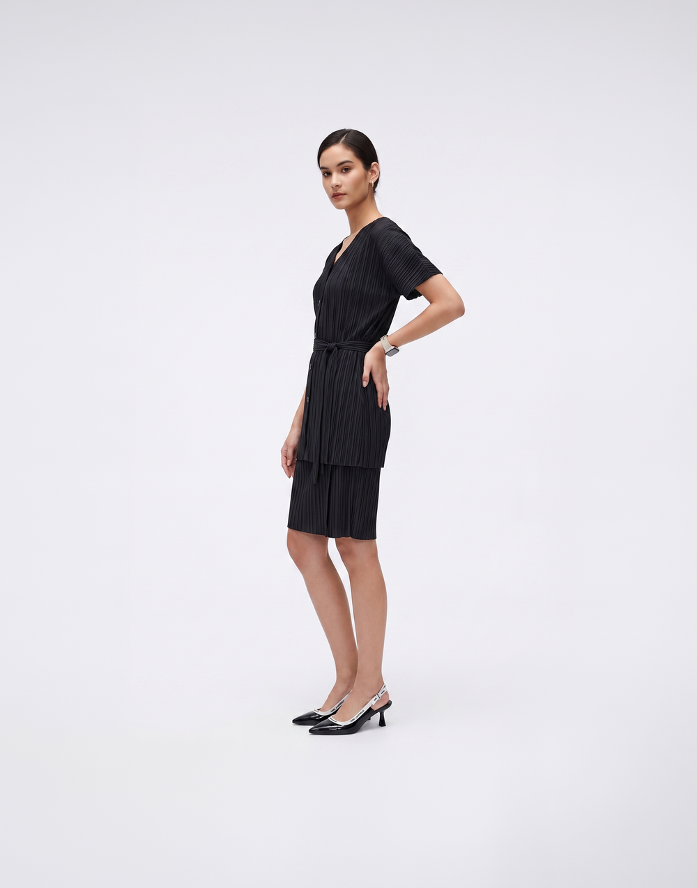 Wrinkle-Free, Cooling & Free Pleated Tunic