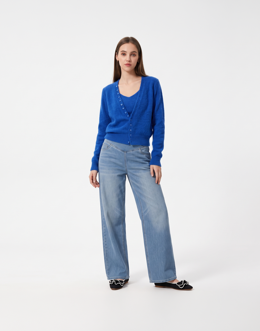 Warm, Soft & Free Size Alba Cardigan & Top - For Cold Climates