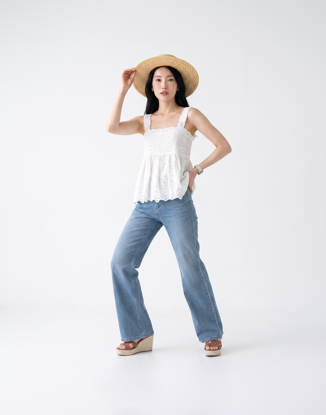 Cooling, Breathable & Tummy Flattering Aura Lace Top