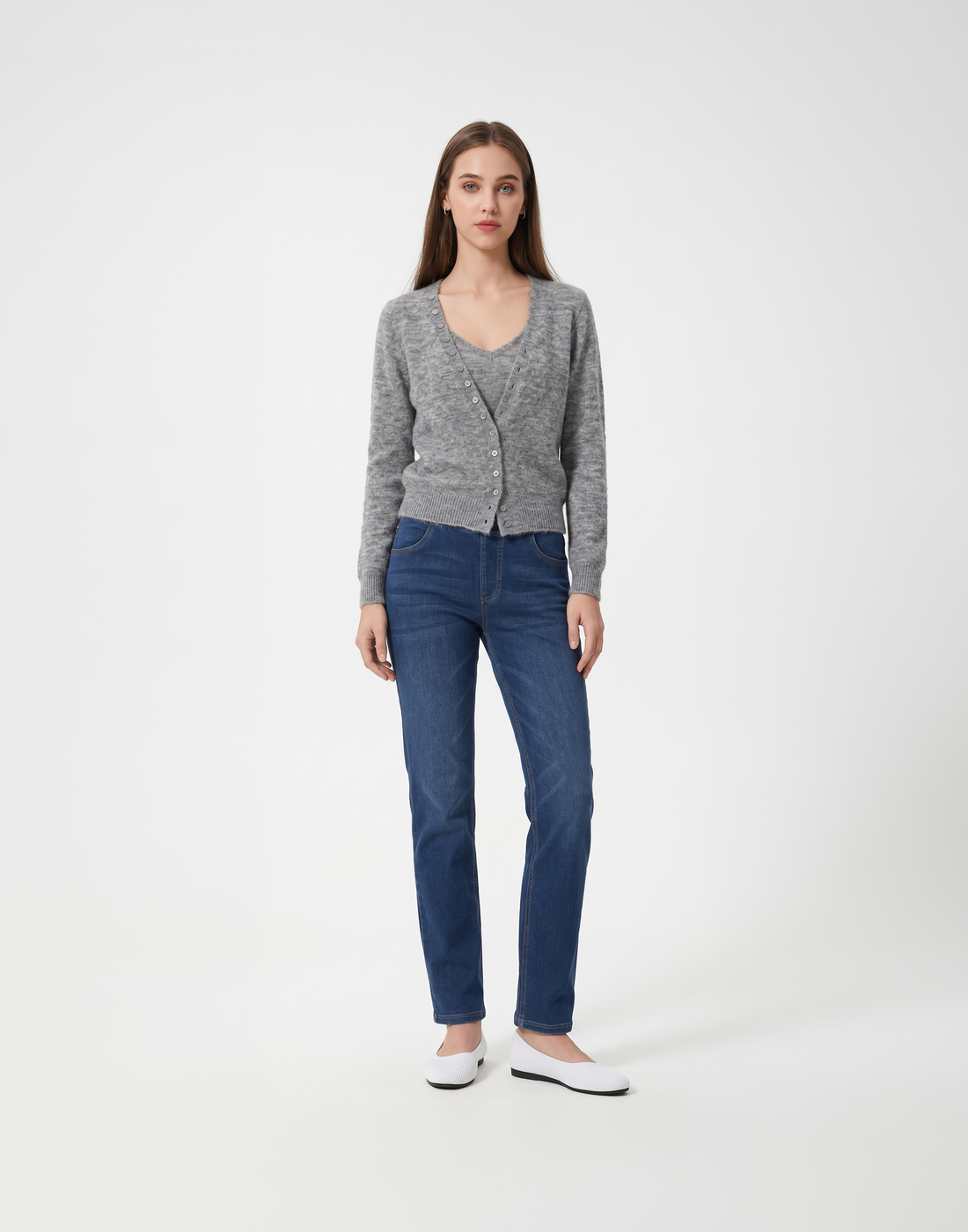 Warm, Soft & Free Size Alba Cardigan & Top - For Cold Climates