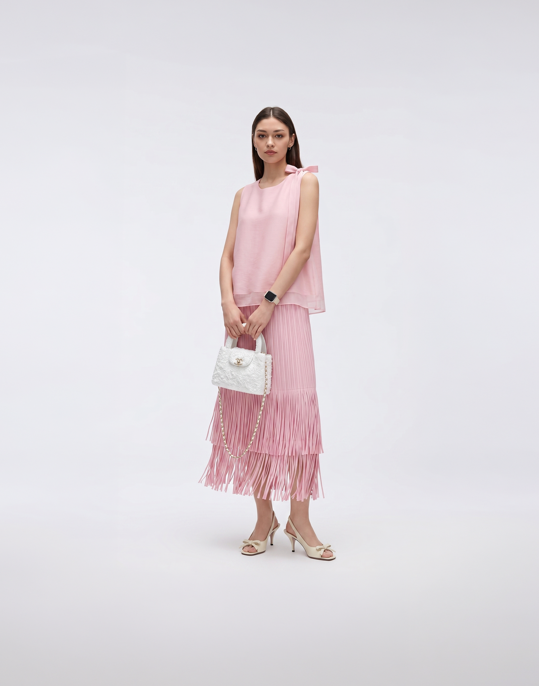 Wrinkle-Free, Cooling & Free Size Pleated Rose Top