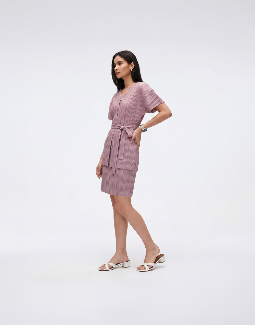 Wrinkle-Free, Cooling & Free Pleated Tunic