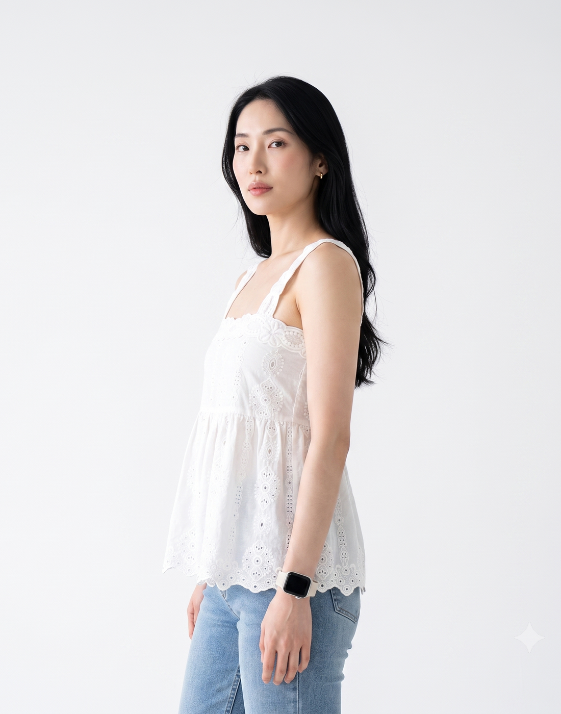 Cooling, Breathable & Tummy Flattering Aura Lace Top