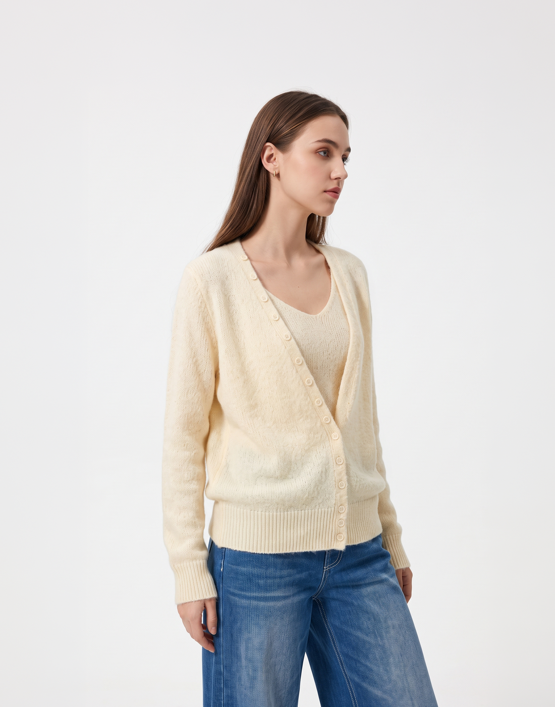 Warm, Soft & Free Size Alba Cardigan & Top - For Cold Climates