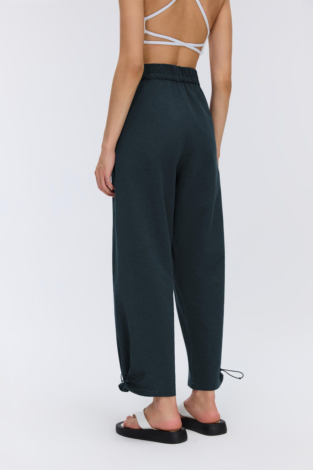 2-in-1 Cooling, Breathable & Wrinkle-Free Ease Trousers With Adjustable Waistband & Pockets