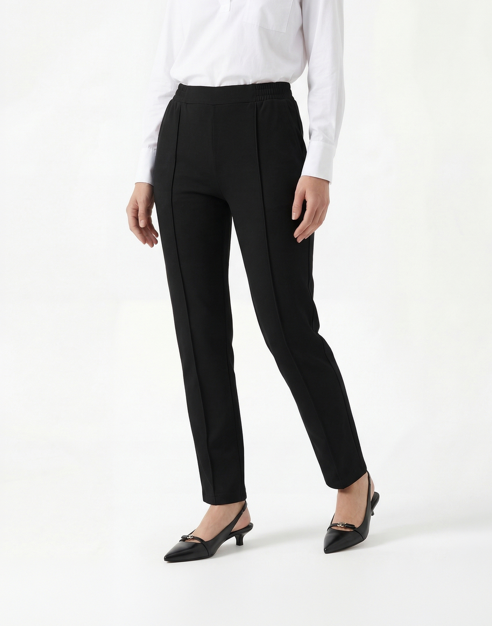 Buttery Soft, Wrinkle-Free With Tummy Control Street Trousers