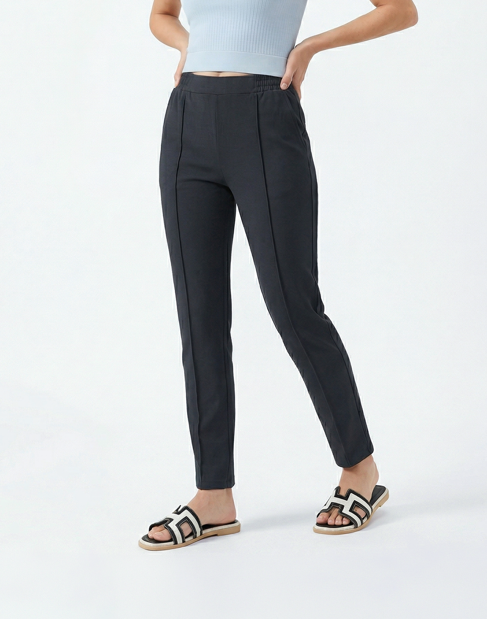 Buttery Soft, Wrinkle-Free With Tummy Control Street Trousers