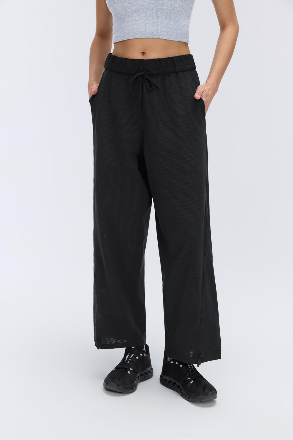 2-in-1 Cooling, Breathable & Wrinkle-Free Ease Trousers With Adjustable Waistband & Pockets