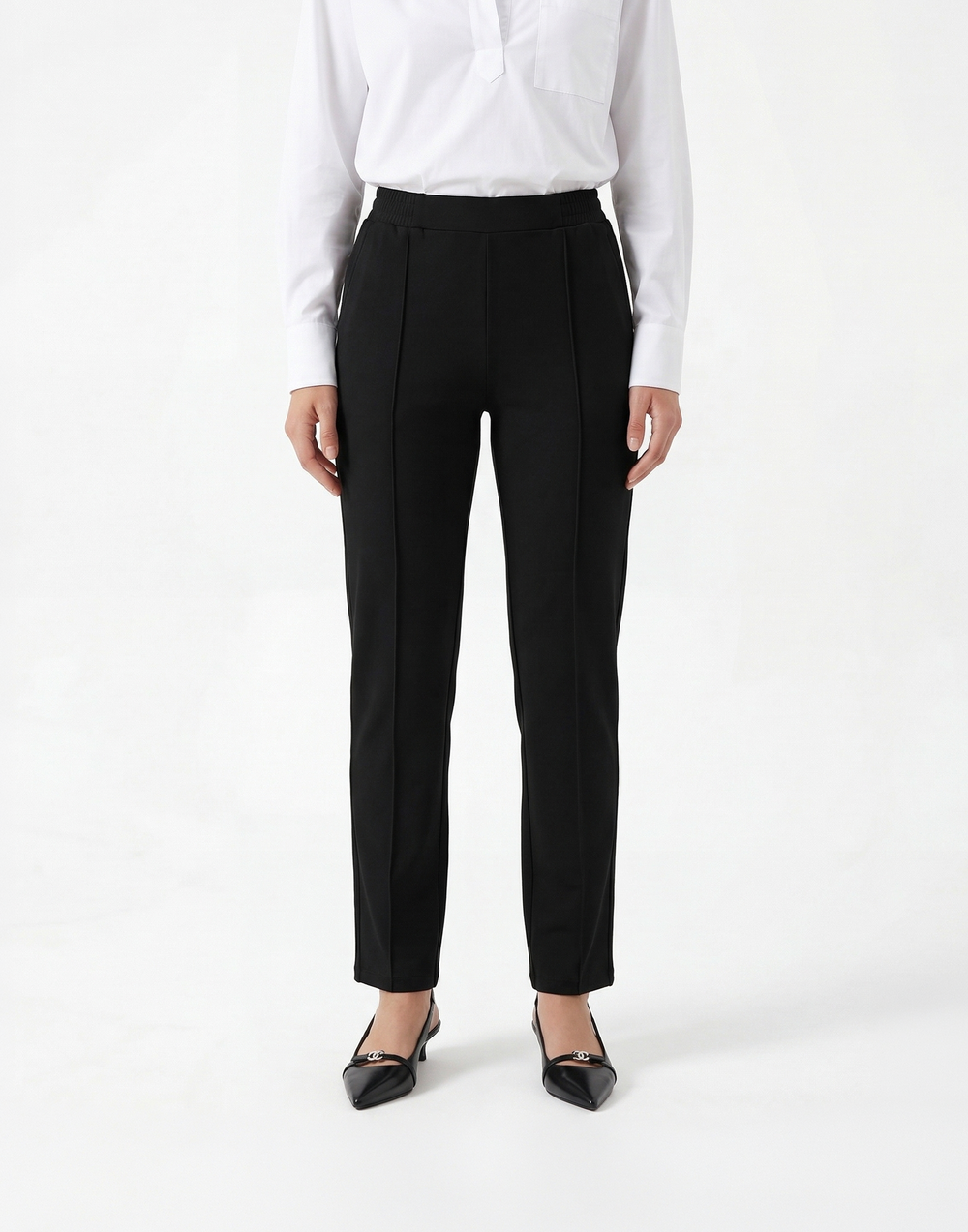 Buttery Soft, Wrinkle-Free With Tummy Control Street Trousers