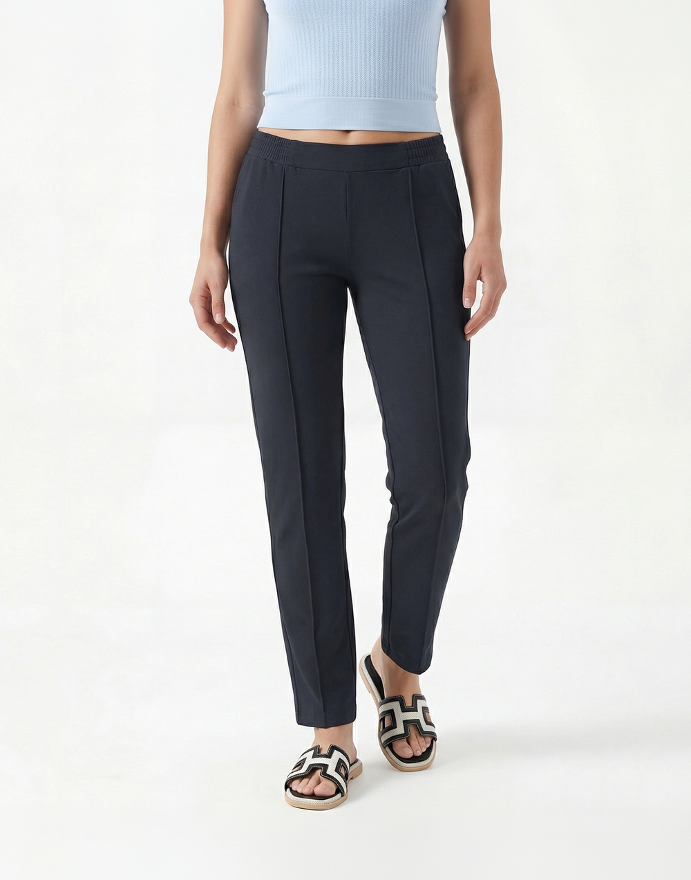 Buttery Soft, Wrinkle-Free With Tummy Control Street Trousers