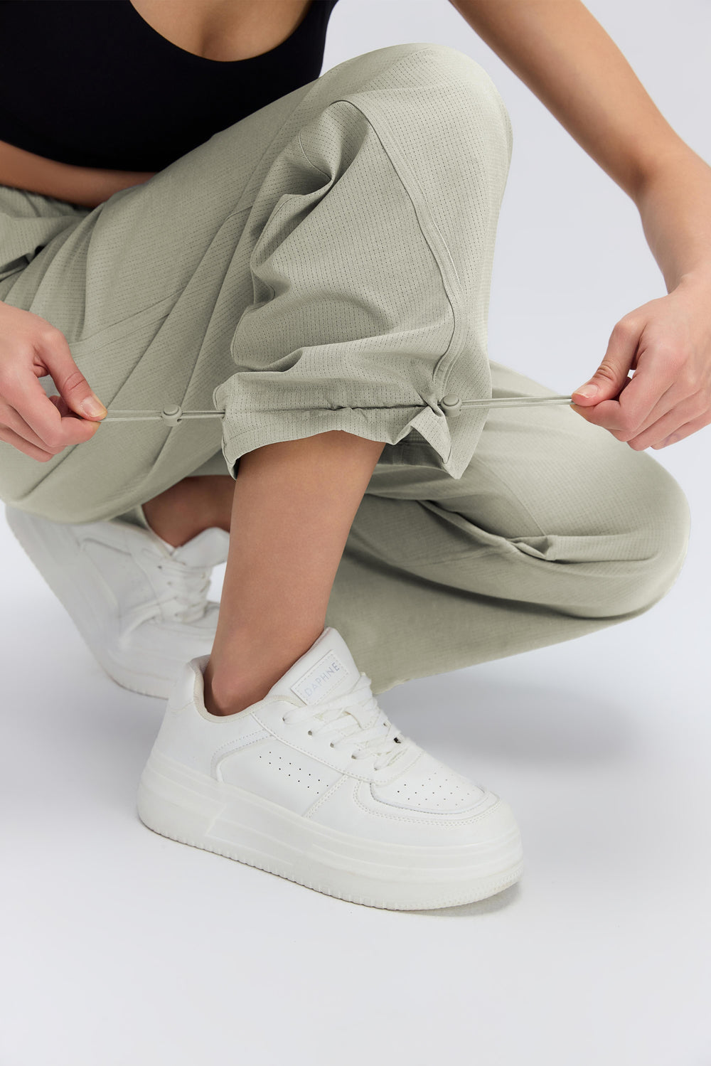 2-in-1 Cooling, Breathable & Wrinkle-Free Ease Trousers With Adjustable Waistband & Pockets