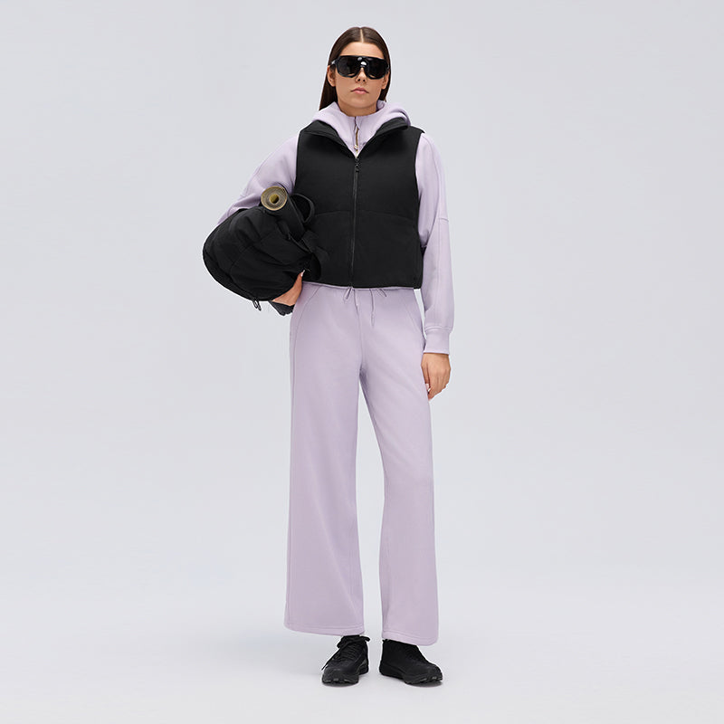 Waterproof, Light & Breathable Warm Plush Vest With Pockets