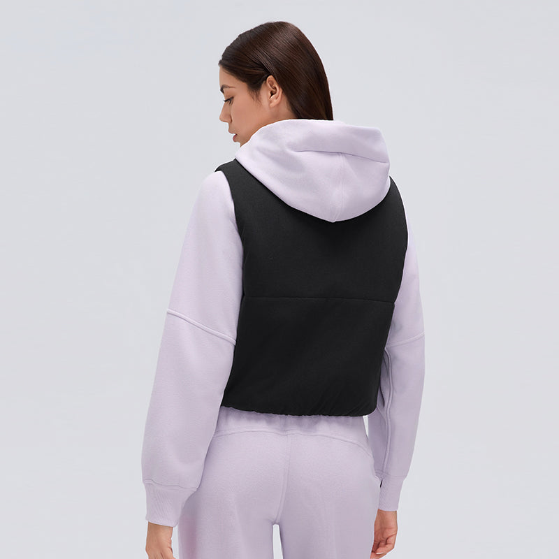 Waterproof, Light & Breathable Warm Plush Vest With Pockets