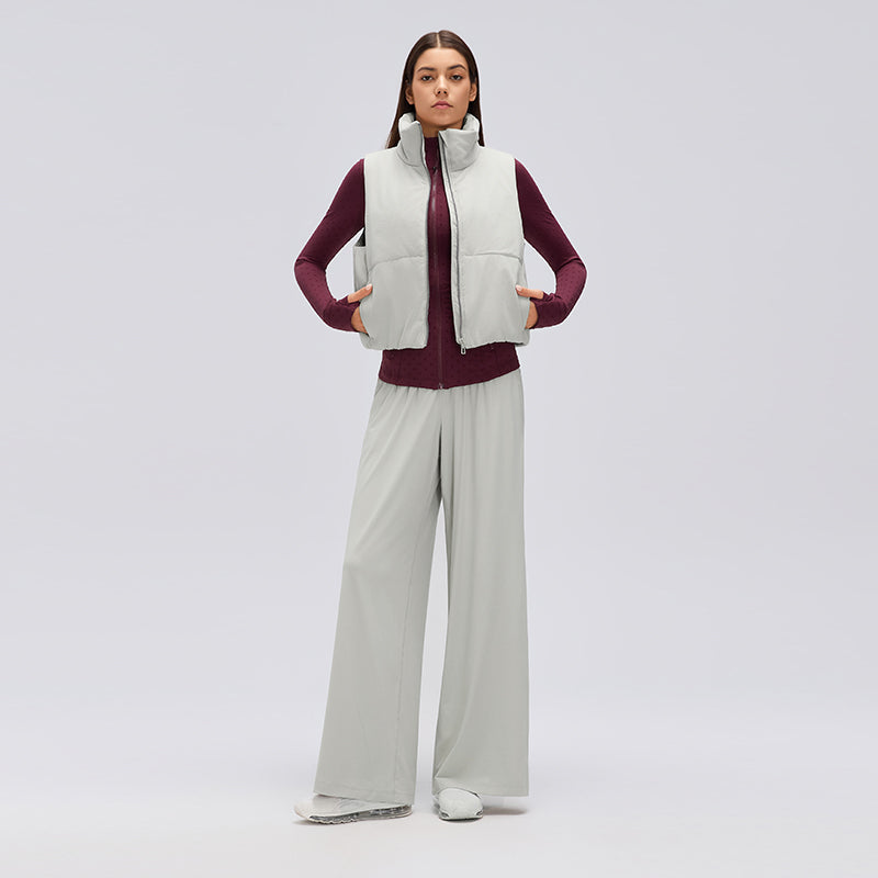 Waterproof, Light & Breathable Warm Plush Vest With Pockets