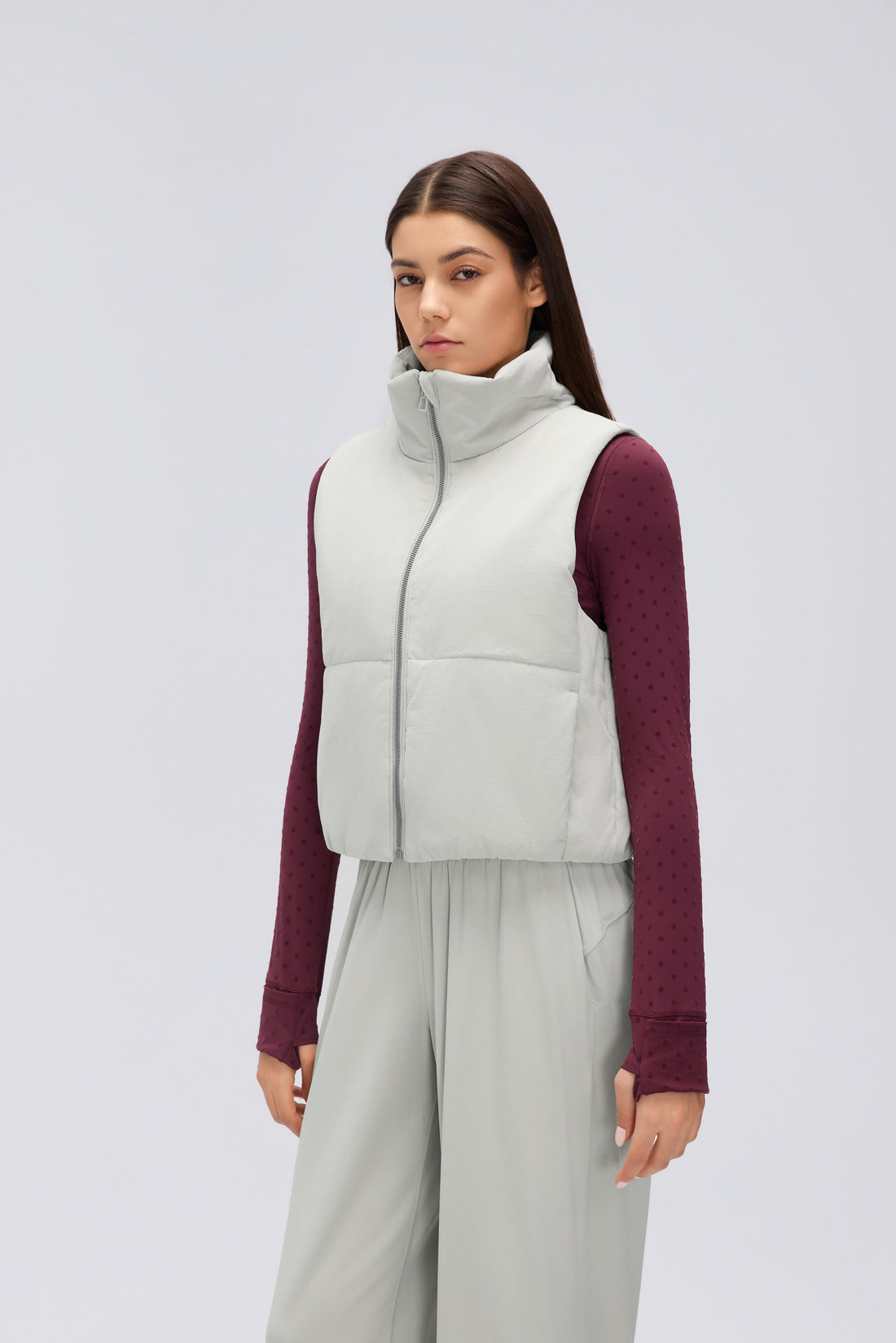Waterproof, Light & Breathable Warm Plush Vest With Pockets