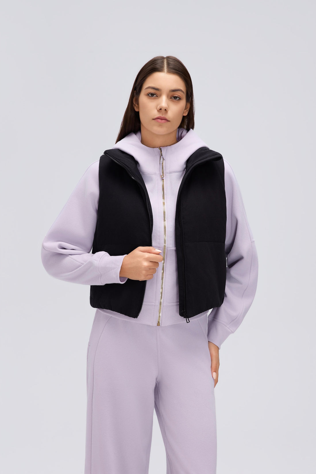 Waterproof, Light & Breathable Warm Plush Vest With Pockets