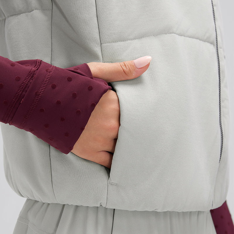 Waterproof, Light & Breathable Warm Plush Vest With Pockets