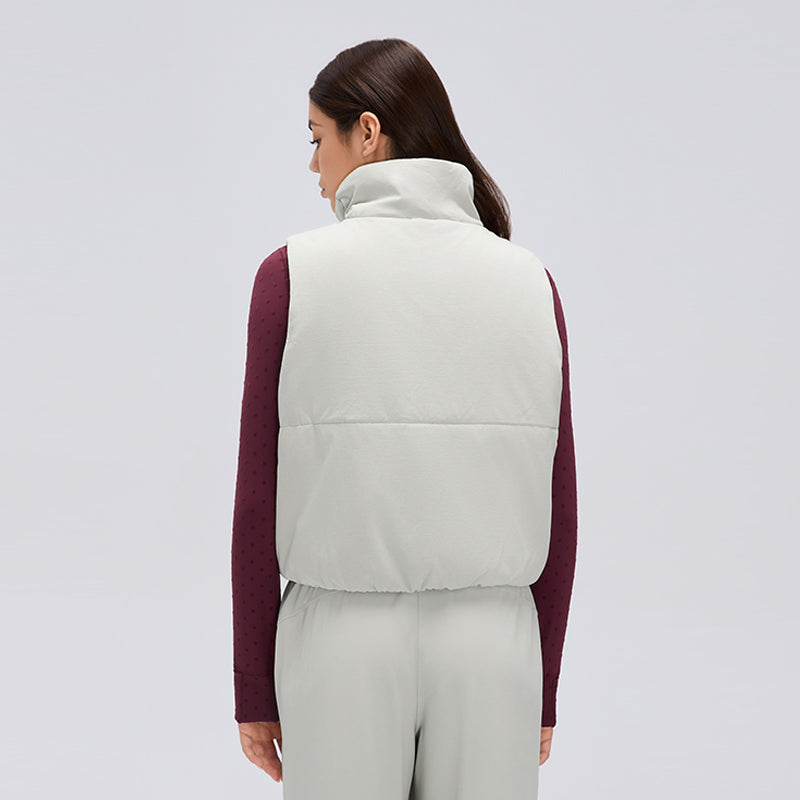 Waterproof, Light & Breathable Warm Plush Vest With Pockets