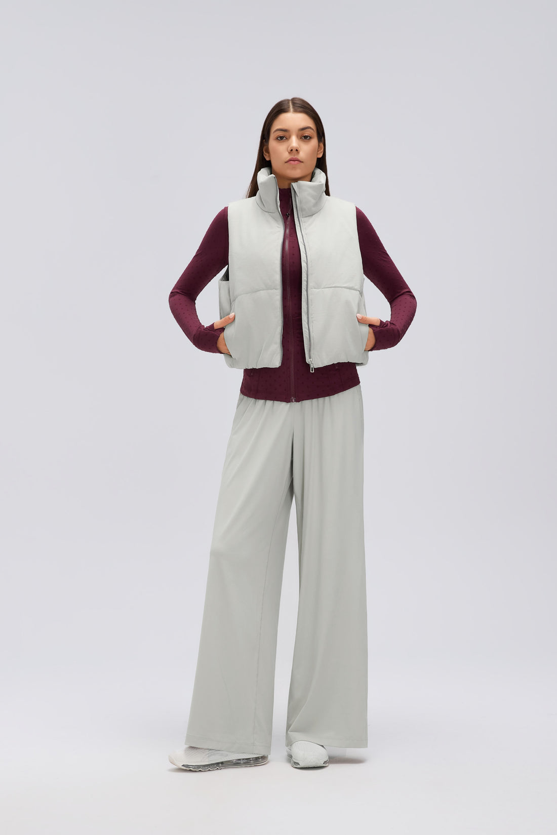 Waterproof, Light & Breathable Warm Plush Vest With Pockets
