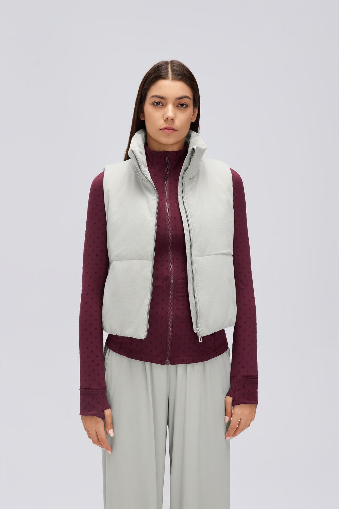 Waterproof, Light & Breathable Warm Plush Vest With Pockets