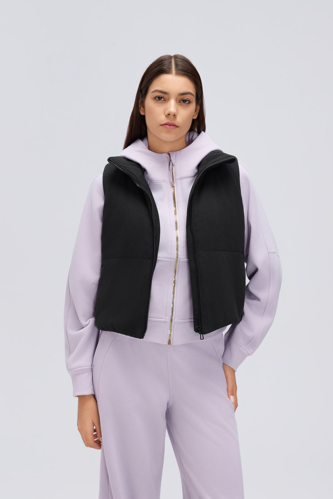 Waterproof, Light & Breathable Warm Plush Vest With Pockets