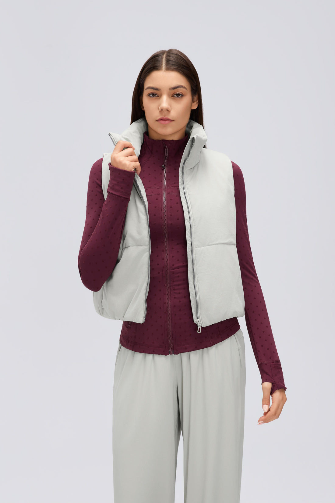 Waterproof, Light & Breathable Warm Plush Vest With Pockets
