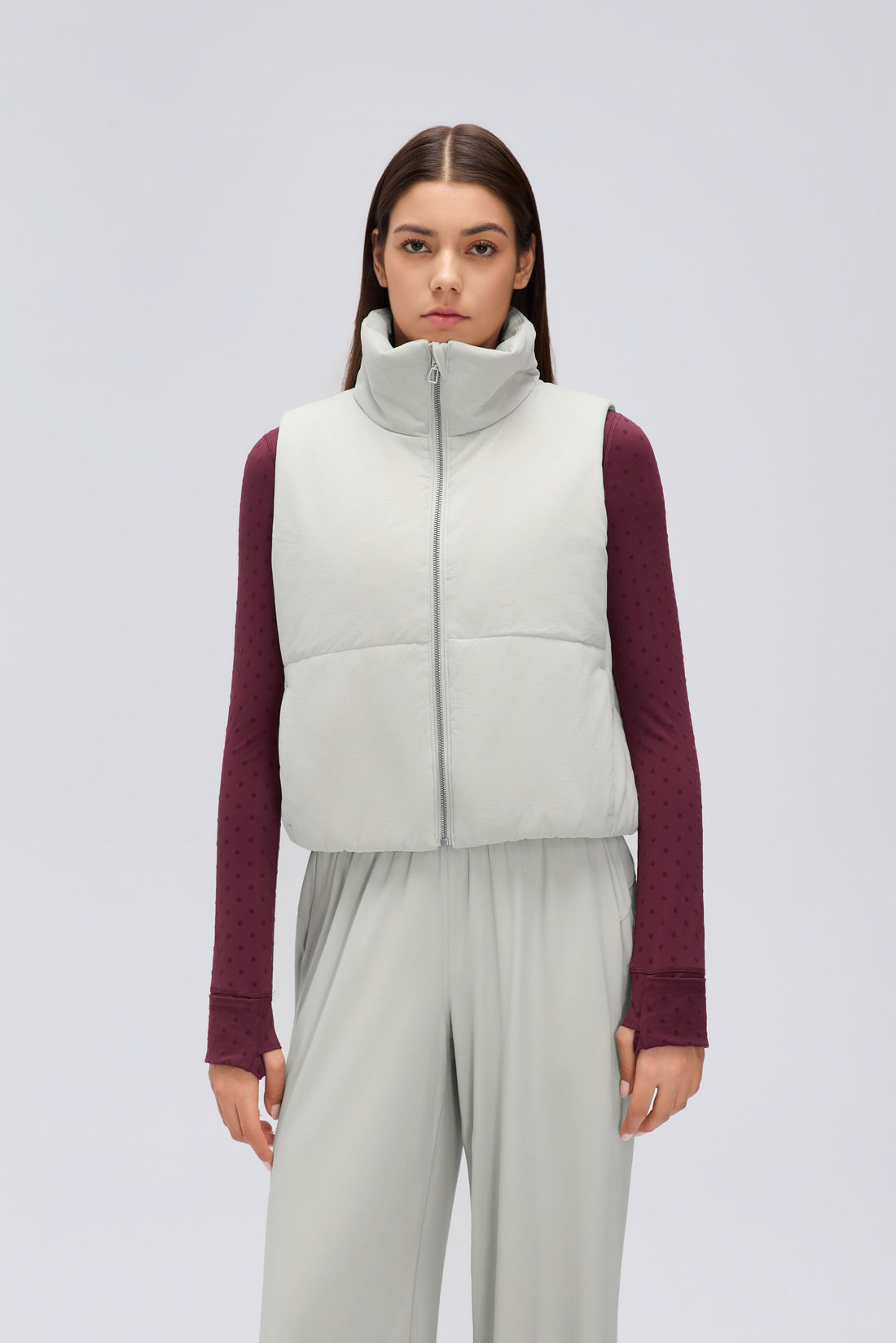 Waterproof, Light & Breathable Warm Plush Vest With Pockets