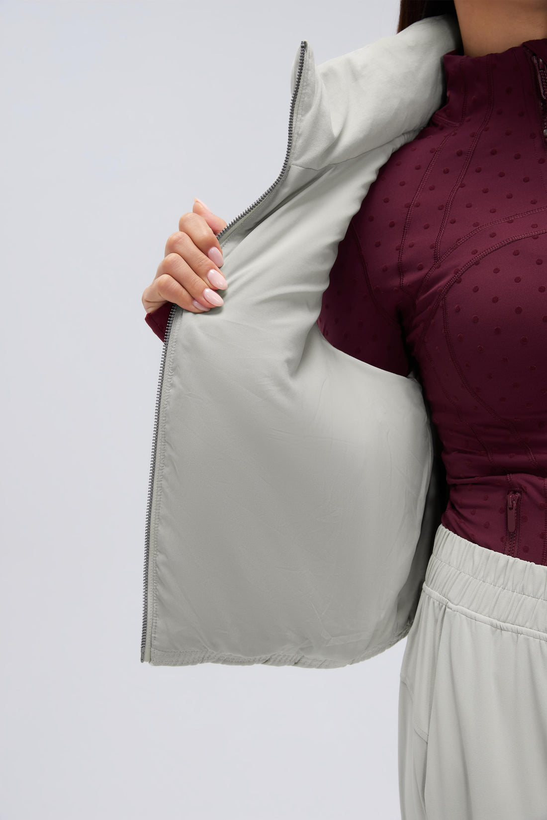 Waterproof, Light & Breathable Warm Plush Vest With Pockets