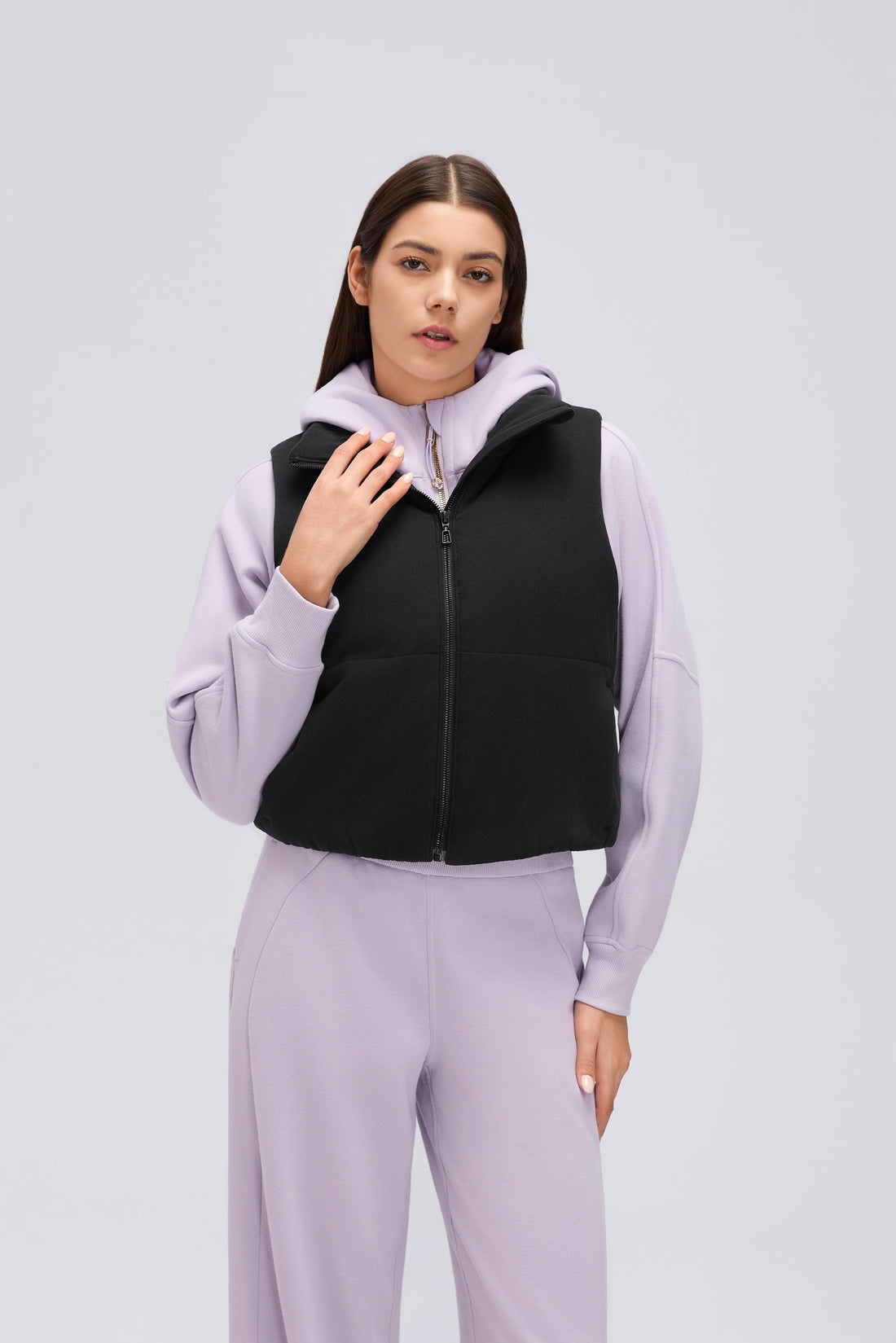 Waterproof, Light & Breathable Warm Plush Vest With Pockets