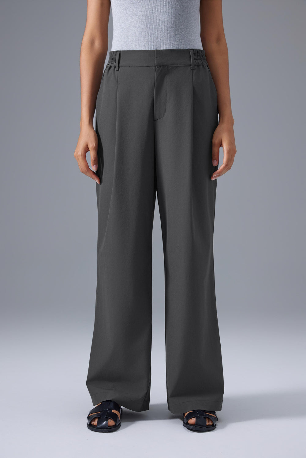 Cooling, Breathable & Wrinkle-Free Conquer Wide Leg Trousers